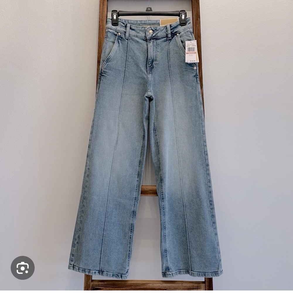 Michael Kors Light Blue Flare Jeans